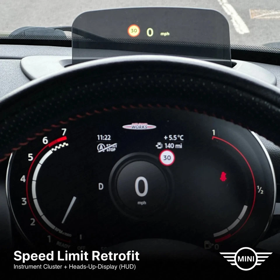 MINI F-Series F54 F55 F56 F57 F60 Road Sign Speed Limit Retrofit Box - Image 1 of 1