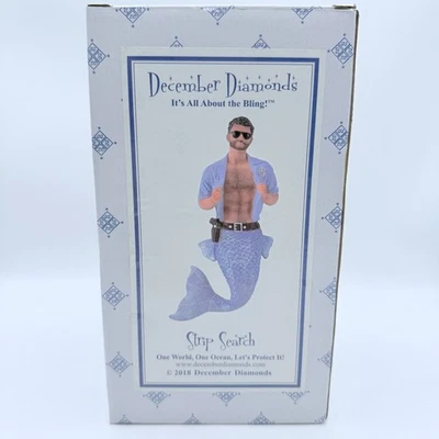 Rare December Diamonds Strip Search Merman Ornament 2018 New in Box - Retired - Image 1 of 2