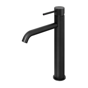 GoodHome Owens XL Matt Black Round Basin Mono mixer Tap - Picture 1 of 8