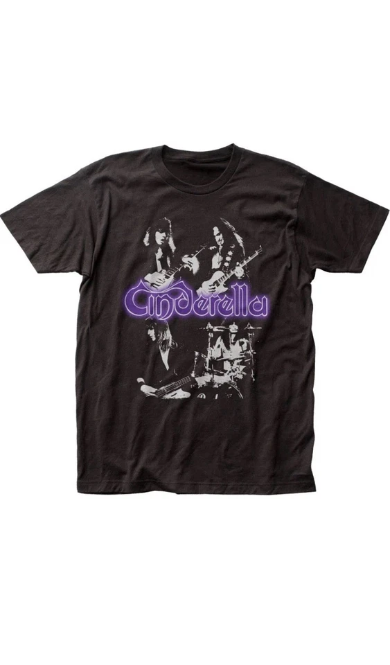 Cinderella Group Mens T Shirt Rock and Roll Music Classic Band Tee New Black - Image 1 of 1