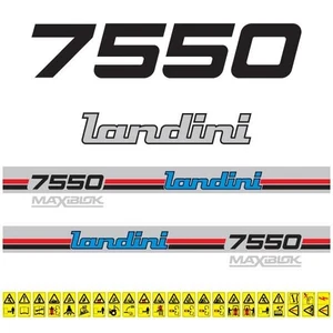 Kit Calcomanias de Reemplazo para Tractor Landini 7550 (1987) Pegatinas Vinilo - Bild 1 von 5