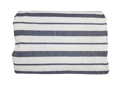 Edredón Pottery Barn Kids teñido de hilo a rayas doble azul marino OB DEFECTOS LEER  Foto 1 de 4