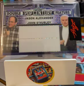 2023 Foglia Pop Century Proof Doppia Funzione Rosso Jason Alexander John O'Hurley 1/1 - Foto 1 di 2
