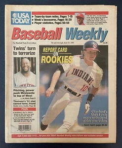 Baseball Weekly. BERICHTSKARTE ÜBER ROOKIES Mark Lewis Cleveland Indians 27.06.1991 - Bild 1 von 1