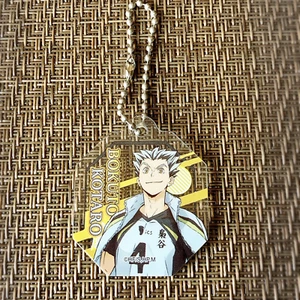 ¡¡Haikyu!! Llavero acrílico Acrimini Kotaro Bokuto Ensky Japón 2023 1,57 x 1,38 pulgadas - Imagen 1 de 2