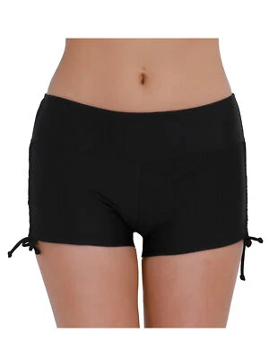 Womens Board Shorts Quick Dry Beach Swim Bottom Swimming Surfing Brief Shorts - Image 1 of 2