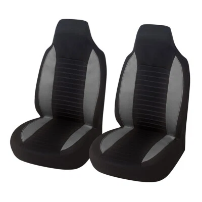 2x Funda Asiento Cubo Respaldo Alto Coche Protector Cojín Delantero Accesorios Interiores Foto 1 de 4