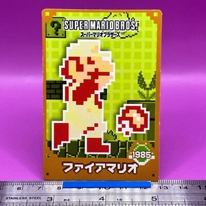 Fire Mario Super Mario Bros Trading Card Nintendo Top TCG Japanese #741