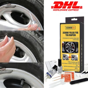 DIY Alufelgen Reparatur Set Silber Felgenreparaturset Kratzer Risse Dellen DHL - Bild 1 von 12