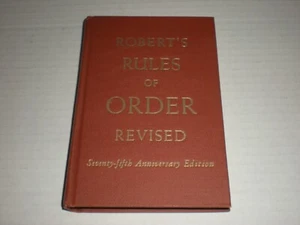General Henry M. Robert's Rules of Order Revised Pocket Hardcover Manuel 1951 - Picture 1 of 10