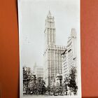VINTAGE PHOTO New York City Woolworth building downtown Original Snapshot