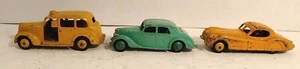 Dinky No. 40A Riley, No. 157 Jaguar and No. 40H Austin Taxi - Picture 1 of 6