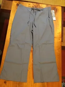 NWT New Gray Scrub Zone 83222 Women's Flare Leg Scrub Bottom Size XL Petite - Picture 1 of 8