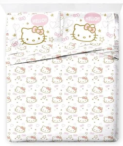 Jay Franco Hello Kitty Full Size Sheet Set - Super Full, White - - Picture 1 of 7