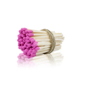 Fósforos de madera pequeños de 2" pulgadas para decoración del hogar favores de boda - rosa - Imagen 1 de 4