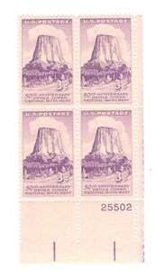 1956 US STAMP Scott #1084 4 -Block  3c FVF   MNH - Picture 1 of 1