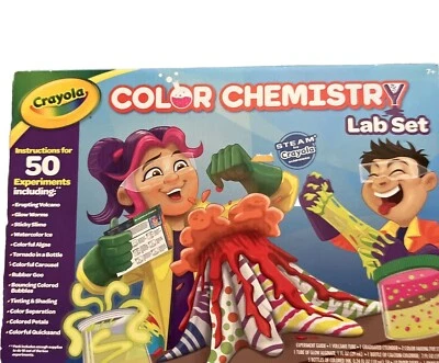 Crayola Color Chemistry Lab Set Instrucciones Para 50 Experimentos Nueva Caja Sellada Foto 1 de 4