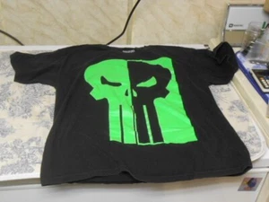 Vtg. Marvel: The Punisher Neon Green / Black T - Shirt Adult Size XL 46 - 48 NOS - Picture 1 of 2