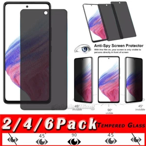 Protector de pantalla de vidrio templado de privacidad antiespía para Samsung Galaxy A52 5G - Imagen 1 de 14