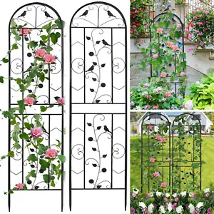 2er Set Garten Rankhilfe Rankgitter Rankzaun Spalier Metall Pflanzengitter XXL - Bild 1 von 9