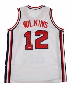 Dominique Wilkins Signed Team USA Jersey (PSA) Atlanta Hawks / Forward - Picture 1 of 5