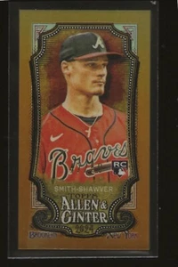 2024 Topps Allen & Ginter AJ Smith-Shawver Gold Chrome Mini Braves RC 47/50 #27 - Bild 1 von 2