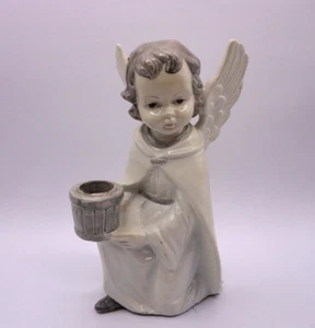 Vintage kniender Engel Statue Kegel Kerzenhalter Beschreibung lesen - Bild 1 von 8