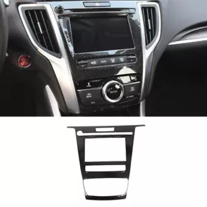 Recorte de cubierta del panel de interruptor de aire acondicionado de fibra de carbono para Acura TLX 2015-2022 - Imagen 1 de 9
