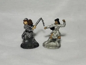 Reaper Minatures Pewter Metal Murial the Just & Jade Star Monk Figurine 1997 - Picture 1 of 7