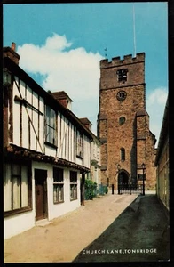 Tonbridge Church Lane Kent J. Salmon Postcard - Picture 1 of 2