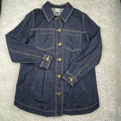 Cabi Freedom Denim Jacket Dark Rinse Wash Womens Medium - Image 1 of 4