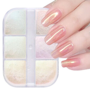 Rubbing Dust Manicure Nail Powder Mirror Glitter Aurora Pigment Chrome new.