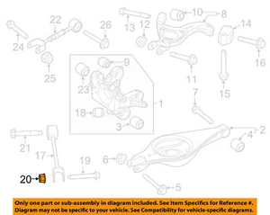 FORD OEM 11-23 Aviator Suspension Components-Trailing Arm Nut W520516S441 - Picture 1 of 2