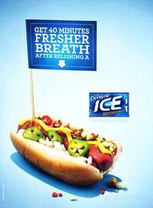 DENTYNE ICE GUM AD #11 RIVISTA promo AD 2015 OTTIENI 40 MINUTI DI RESPIRO FRESCO... - Foto 1 di 2