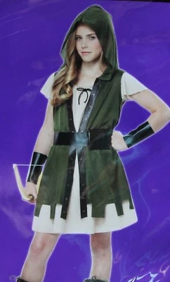 Niñas LRG 10 12 Bosque Cazadora MEDIEVAL DISFRAZ RENACENTISTA Mítico Foto 1 de 4