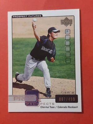 2005 Upper Deck Pros and Prospects #175 Chin-Hui Tsao T2, Ser#:007/499, cd1 - Image 1 of 3