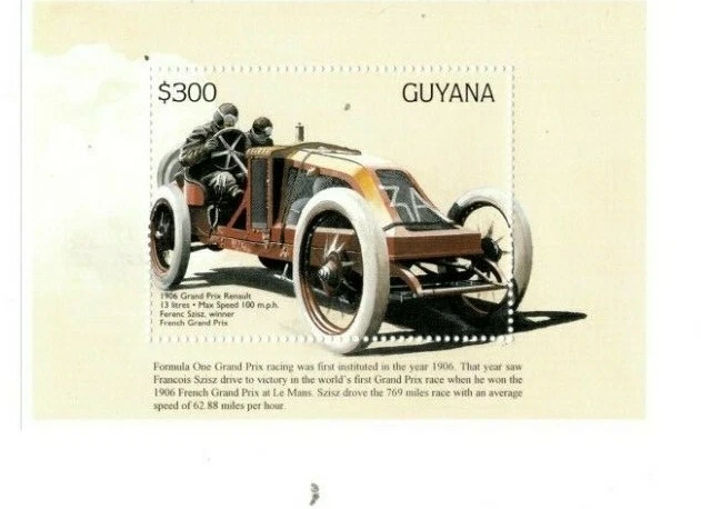 Guyana - 1998 - Grand Prix - Souvenir Sheet - MNH(Scott#3339) - Image 1 of 1