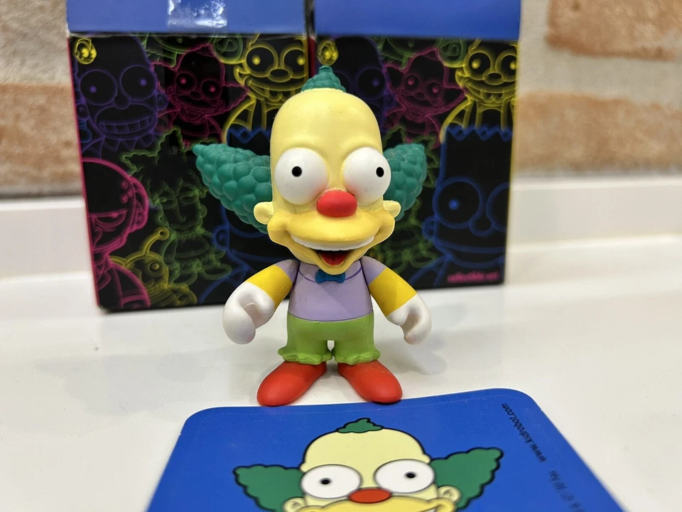 Kidrobot THE SIMPSONS FIGURES 3" VINYL ART FIGURE Krusty il clown - Immagine 1 di 1