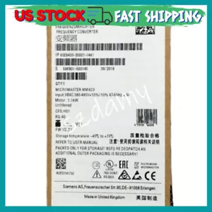 Siemens 6SE6420-2UD21-1AA1 MICROMASTER 6SE6 420-2UD21-1AA1 spedizione veloce - Foto 1 di 1