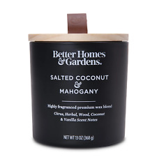 Better Homes & Gardens Salted Coconut & Mahogany Scented 13Oz Wooden Wick Candle