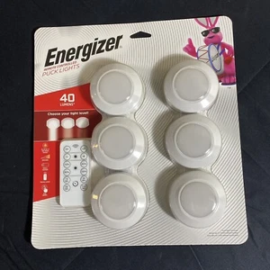 Energizer Battery Operated Dimmable LED Puck Light With Remote 6-Pack - Picture 1 of 5