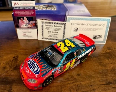 Jeff Gordon Firmado Daytona 500 Win Raced Cromo 1/24 Diecast Certificado de Autenticidad NASCAR Foto 1 de 4