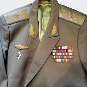 Soviet Union Cold War USSR 1 Star AIR FORCE GENERALS Dress Uniform Tunic - Picture 1 of 7