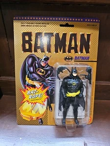 Modellino Batman Bat Rope DC Comic Super Heroes Giocattolo Biz 1989 Mascella Quadrata - Foto 1 di 2