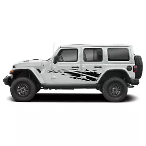 Side door thunder graphics stickers decal compatible with Jeep Wrangler - Picture 1 of 15