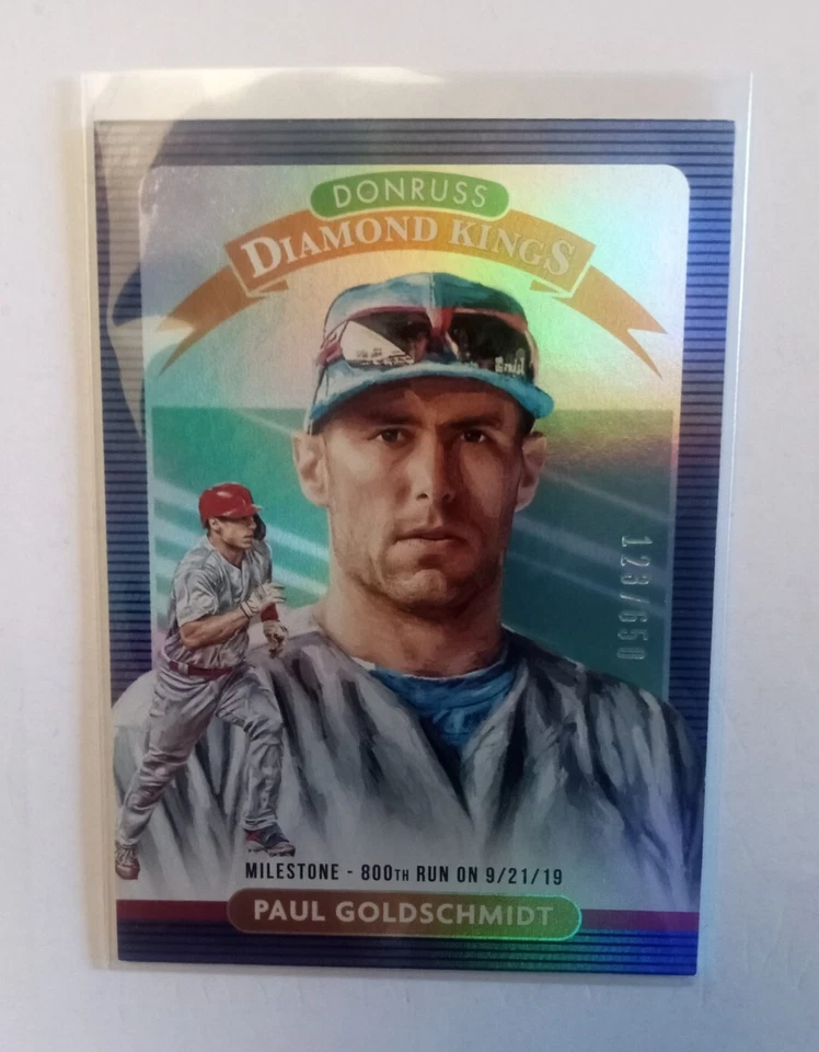 2020 Donruss Paul Goldschmidt /650 Milestone Stat Line #25 Cardinals - Image 1 of 1