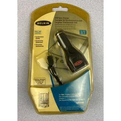 Palm Tungsten E Series Belkin Pro Series USB Sync Charger NEW - Image 1 of 4