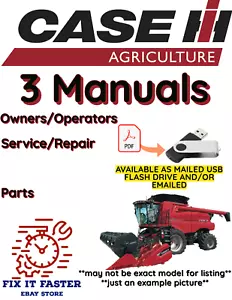 CASE IH 2188 COMBINAR MANUAL OPERADOR SERVICIO PIEZAS PROPIETARIOS REPARACIÓN PDF USB - Imagen 1 de 9