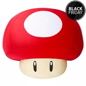 Nintendo Pop Up Store Esclusivo Super Mario Superfungo Peluche Figura Enorme NUOVO - Foto 1 di 2