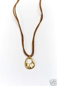 Collana Liz Claiborne Suisse tono oro 18" firmata - Foto 1 di 2
